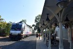  ALP-45DP # 4507 pushes NJT Train # 4749 out of Manasquan Station 